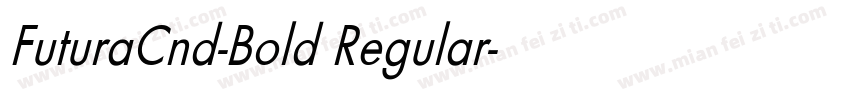 FuturaCnd-Bold Regular字体转换
